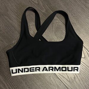 Under Armour Black and White Sports Bra